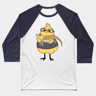 Birdblob w. Bearded Dragon Pet Baseball T-Shirt